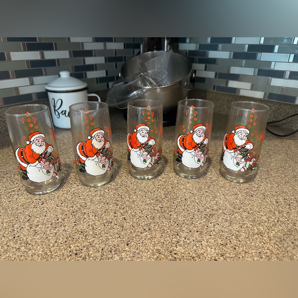 Coca Cola Santa glasses